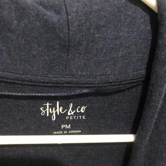 Style & Co. - Soft navy cardigan in petite medium - Picture 3 of 4